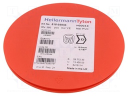 Markers for cables and wires; Label symbol: D; 4÷9mm; PVC; yellow