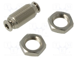 Push-in fitting; bulkhead,straight,inline splice; M12x1; 4mm