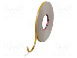 Tape: fixing; W: 9mm; L: 25m; D: 1.1mm; V: double-sided; acrylic; white