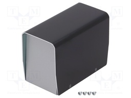 Enclosure: with panel; X: 61mm; Y: 118mm; Z: 84mm; aluminium; silver