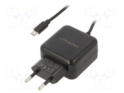 Power supply: switched-mode; voltage source; 5VDC; 2.4A; 12W; plug