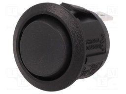 ROCKER; SP3T; Pos: 3; (ON)-OFF-(ON); 10A/250VAC; black; none; 50mΩ