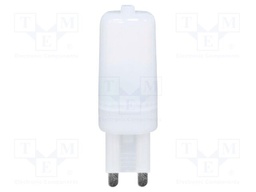 LED lamp; white cold; G9; 220÷240VAC; 200lm; P: 2.2W; 300°; 6500K