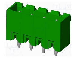 Connector: pluggable terminal block; socket; male; straight; THT