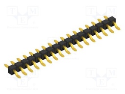 Connector: pin strips; pin header; male; PIN: 17; 2.54mm; SMT; 1x17