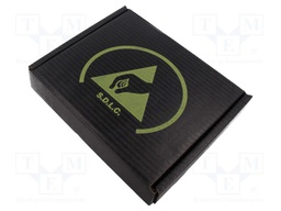 Box with foam lining; ESD; 191x229x38mm; Features: conductive