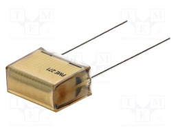 Capacitor: paper; X2; 100nF; 660VAC; Pitch: 25.4mm; ±20%; THT