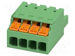 PCB connector, nominal cross section: 2.5 mm2, color: green,