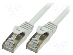 Patch cord; SF/UTP; 5e; stranded; CCA; PVC; grey; 20m; 26AWG