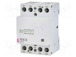 Contactor: 4-pole installation; 40A; 230VAC,230VDC; NC x4; RD