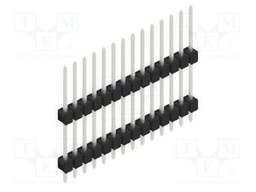 Connector: pin strips; pin header; male; PIN: 14; 2.54mm; THT; 1x14