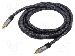 Cable; Toslink plug,both sides; 3m; Plating: gold-plated; PVC