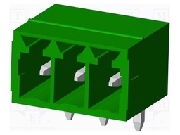 Connector: pluggable terminal block; socket; male; angled 90°