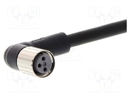 Connection lead; M8; PIN: 3; angled; 20m; PUR; female