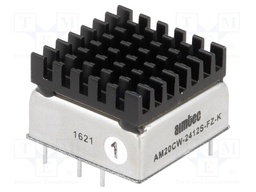Converter: DC/DC; 20W; Uin: 9÷36V; 12VDC; Iout: 1.67A; 1"x1"; 23.4g