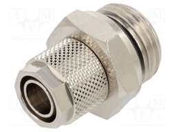Screw-on fitting; threaded; max.15bar; nickel plated brass; 10mm