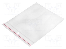 Self-seal bag; L: 100mm; Width: 100mm; Thick: 45um; polyetylene