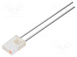 LED; pink; rectangular; 2x5x7mm; 300mcd; 100°; Front: flat; 20mA