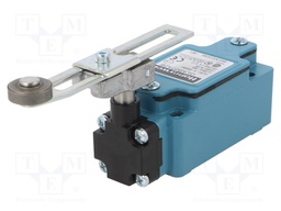 Limit switch; adjustable lever R 34-79mm, metal roller Ø19mm