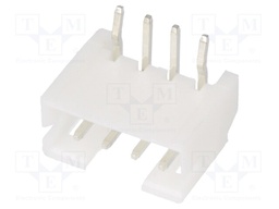 Socket; wire-board; male; 140; 2mm; PIN: 4; THT; 100V; 2A; tinned