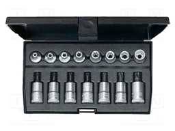 Kit: screwdriver bits; Torx®; Torx®; 3/8"; 15pcs.