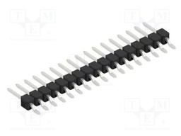 Connector: pin strips; pin header; male; PIN: 17; 2.54mm; SMT; 1x17