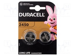 Battery: lithium; 3V; CR2450,coin; non-rechargeable; Ø24x5mm