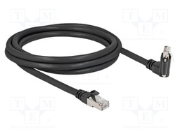 Patch cord; S/FTP; Cat: 6; RJ45 plug,RJ45 down angled plug; 2m
