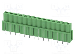 PCB headers, nominal cross section: 2.5 mm?, color: green, n