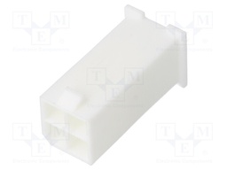 Plug; wire-wire; male; Mini-Fit Jr; 4.2mm; PIN: 4; w/o contacts
