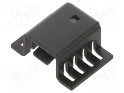Heatsink: extruded; U; TO220; black; L: 18.79mm; W: 22.86mm; H: 9.52mm