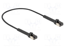 Patch cord; U/FTP; Cat: Cat 8.1; RJ45 plug,both sides; 0.25m; LSZH