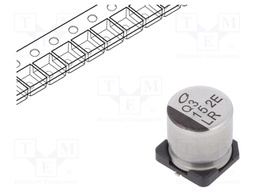 Capacitor: electrolytic; SMD; 15uF; 250VDC; Ø10x10mm; ±20%; 3000h