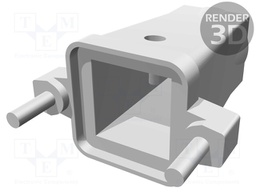 Enclosure: for HDC connectors; EMV; size 1; Locking: screws; PG11