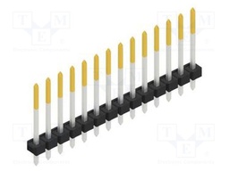 Connector: pin strips; pin header; male; PIN: 14; 2.54mm; THT; 1x14