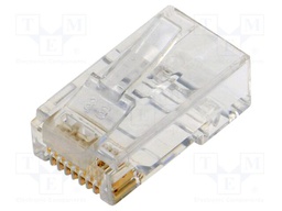 Connector: RJ45; plug; PIN: 8; Cat: 6; Layout: 8p8c; for cable