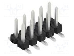 Connector: pin strips; pin header; male; PIN: 10; 2.54mm; SMT; 2x5