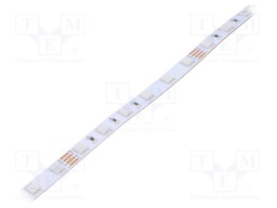 LED tape; RGB; 5050; 24V; LED/m: 60; 10mm; white PCB; IP20; 120°