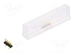 Connector: pin strips; pin header; male; PIN: 4; 2.54mm; SMT; 1x4