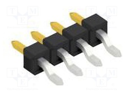 Connector: pin strips; pin header; male; PIN: 4; 2.54mm; SMT; 1x4