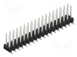 Connector: pin strips; pin header; male; PIN: 36; 2.54mm; SMT; 2x18