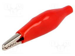 Crocodile clip; 60VDC; Grip capac: max.8mm; Overall len: 41.5mm