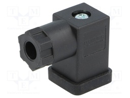 Valve connector; plug; Type: C; PIN: 3; 8mm; 4A; female; 0÷230VDC