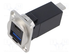 FT METAL USBC F-M + USB3.0 A-A CSK