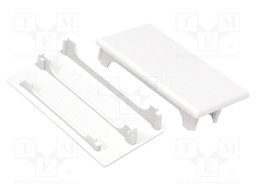 Cap for LED profiles; white; ABS; Application: LOWI; Pcs: 2