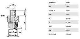 Component: suction cup; Man.series: PFYN; Mounting: M5-AG; 1.2g
