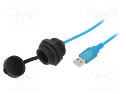 Adapter cable; USB A socket,USB A plug; 1310; USB 2.0; IP67; 2m
