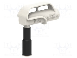 Adapter; 4A; white; Tip diameter: 10mm; Socket size: 4mm; MGP