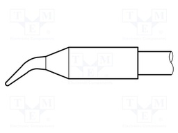 Tip; bent conical; 0.6mm; longlife; for  JBC-AP-A soldering iron