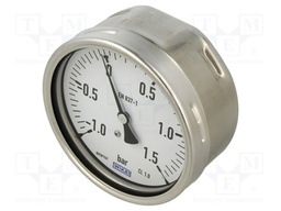 Manometer; -1÷1.5bar; Class: 1; 100mm; stainless steel; 212.20
